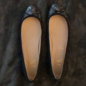 Christian Louboutin Sonietta Flat Glitter